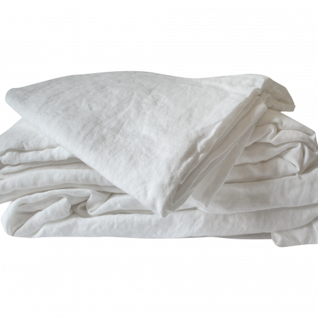 Milk white pure linen sheets - Byrne's Crate