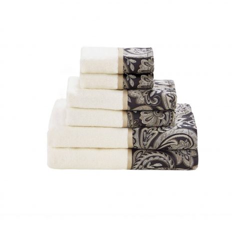 Classic Black Jacquard Towel Suite - Byrne's Crate