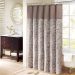 Traditional Brown Jacquard Shower Curtain