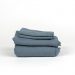 FBS Deep Pool Blue Linen Sheet Set3