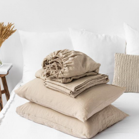 Pure Linen Bedding - Latte sheets
